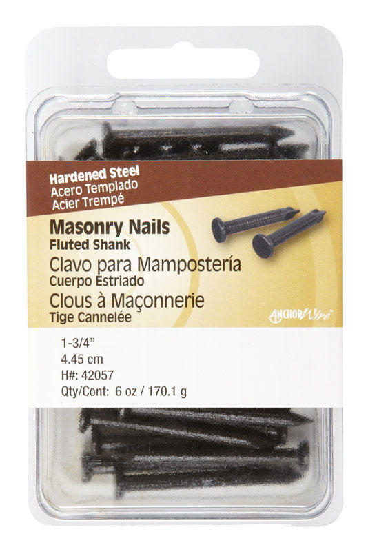 Hillman 1-3/4 in. Masonry Steel Nail Flat Head