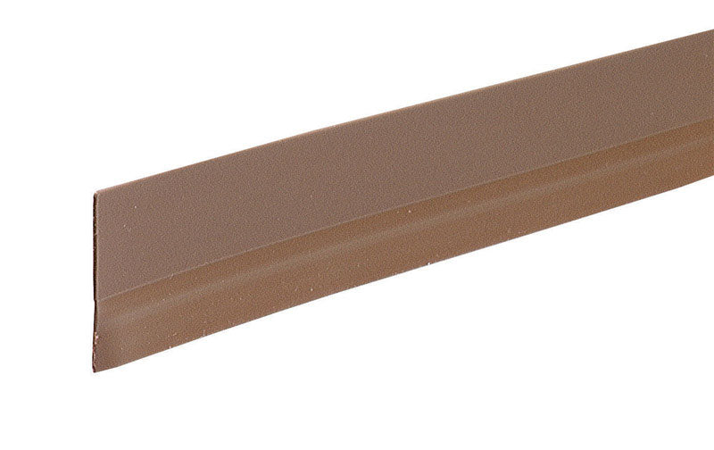M-D Brown Vinyl Sweep For Doors 36 in. L X 1/2 in.