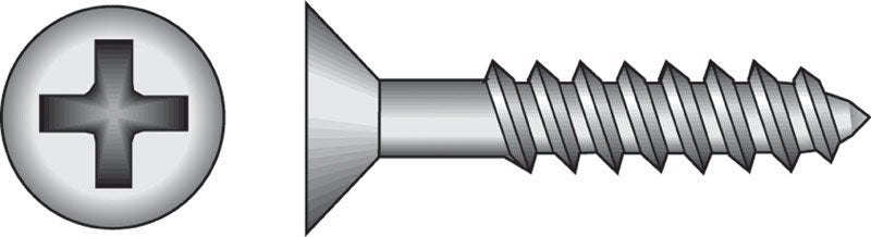 Hillman No. 6 X 3/4 in. L Phillips Black Phosphate Cabinet Screws 100 pk