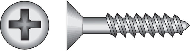 Hillman No. 6 X 3/4 in. L Phillips Black Phosphate Cabinet Screws 100 pk