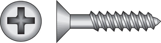 Hillman No. 8 X 1 in. L Phillips Black Phosphate Cabinet Screws 100 pk