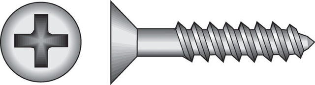 Hillman No. 8 X 1-1/2 in. L Phillips Black Phosphate Cabinet Screws 100 pk