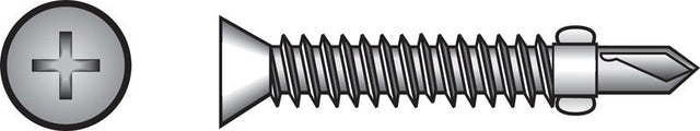 Hillman No. 12-24 X 2 in. L Phillips Flat Head Sheet Metal Screws 100 pk