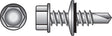 Hillman No. 10 X 3/4 in. L Hex Hex Washer Head Self- Drilling Screws 100 pk