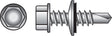 Hillman No. 10 X 1 in. L Hex Hex Washer Head Self- Drilling Screws 100 pk