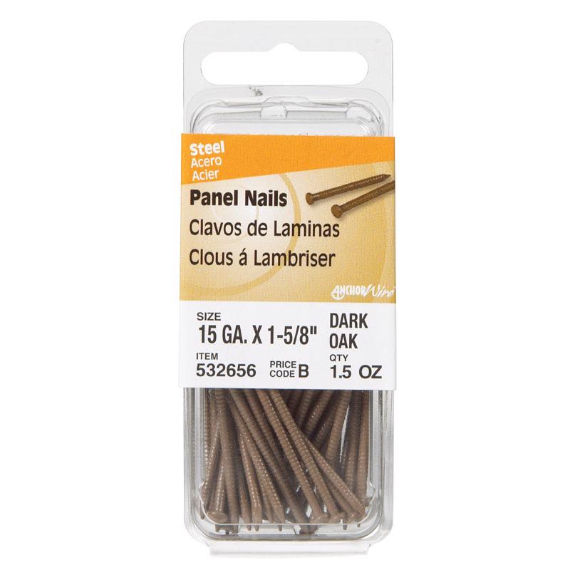 HILLMAN 1-5/8 in. Panel Coated Steel Nail Flat Head 44 pk