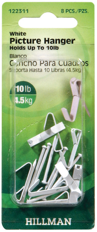 Hillman AnchorWire Steel-Plated Picture Hanger 10 lb 8 pk