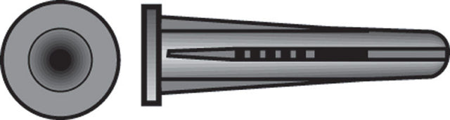 Hillman .138 in. D X 3/4 in. L Plastic Flat Head Conical Anchor 80 pk