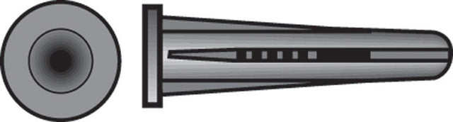Hillman .164 in. D X 7/8 in. L Plastic Flat Head Conical Anchor 50 pk