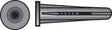Hillman .164 in. D X 7/8 in. L Plastic Pan Head Conical Anchor 14 pk