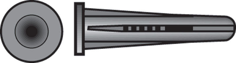 Hillman .25 in. D X 1-3/8 in. L Plastic Pan Head Conical Anchor 5 pk