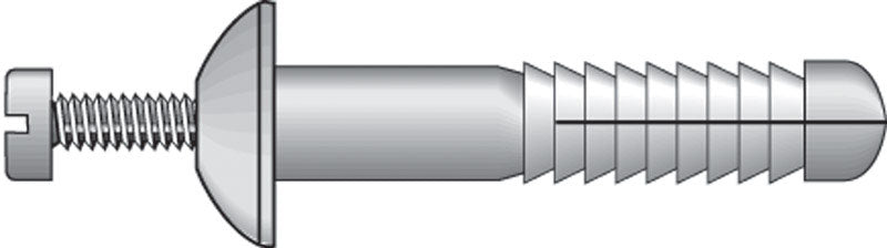 Hillman 1/4 in. D X 1-1/2 in. L Nylon Truss Head Truss Head Anchor 4 pk