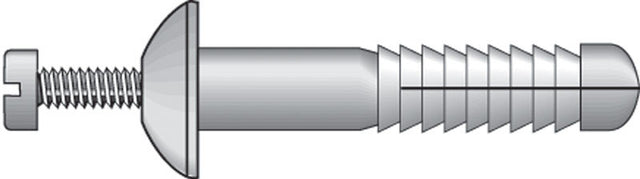 Hillman 1/4 in. D X 1-1/2 in. L Nylon Truss Head Truss Head Anchor 4 pk