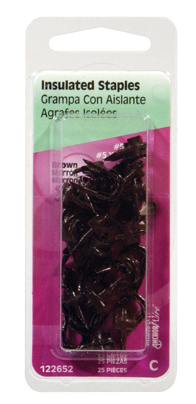 Hillman AnchorWire 1/2 in. L Insulated Crown Staples 25 pk