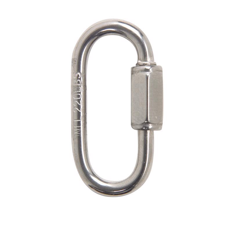 Campbell Polished Stainless Steel Quick Link 220 lb 1-3/8 in. L