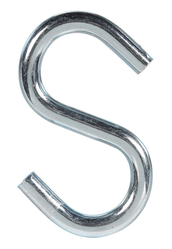 Hampton Medium Zinc-Plated Silver Steel 2.75 in. L S-Hook 160 lb 1 pk