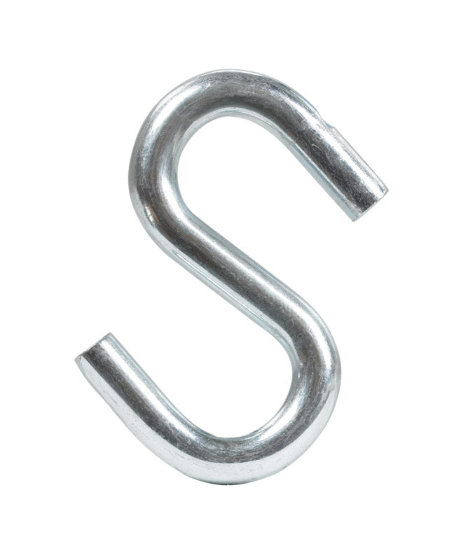 Hampton Small Zinc-Plated Silver Steel 2 in. L S-Hook 150 lb 1 pk