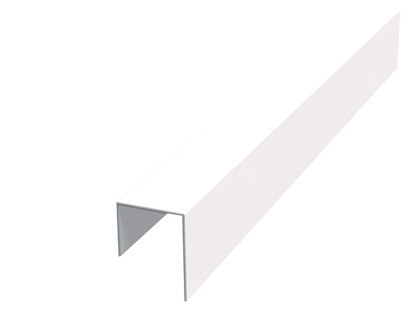 Amerimax .6 in. W X 10 ft. L PVC J Corner Bead