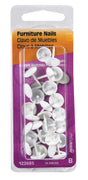 Hillman Large Brass-Plated White Brass Furniture Nails 25 pk