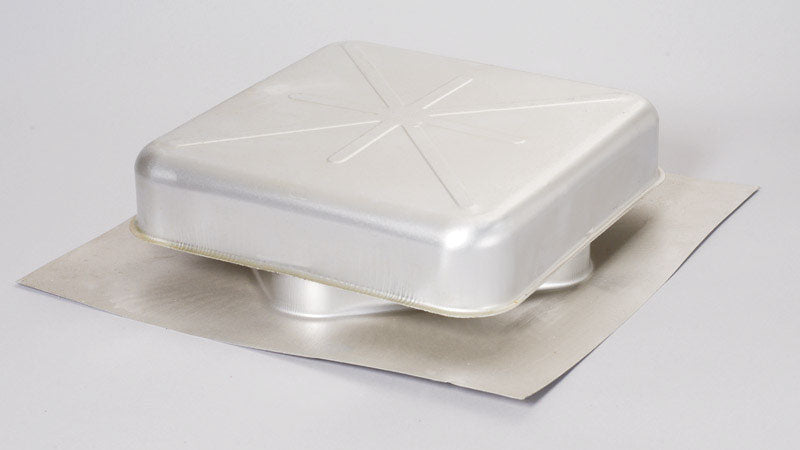 Air Vent 3.6 in. H X 15 in. W X 16 in. L White Aluminum Roof Vent