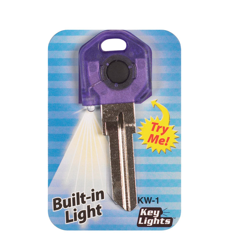 Giant Concepts LLC Keylights House Key Blank w/Flashlight Single For Kwikset KW1/Weiser WR3 and WR5