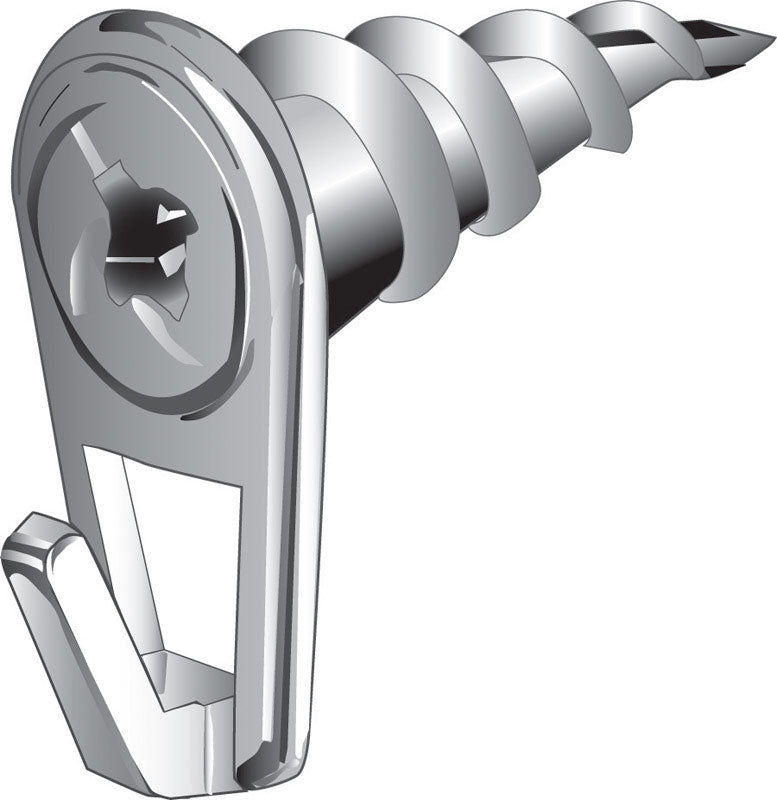 Hillman WallDriller Brass-Plated Drywall Picture Hook 35 lb 4 pk