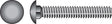 Hillman 1/4 in. X 3/4 in. L Zinc-Plated Steel Carriage Bolt 100 pk