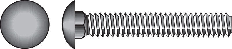 Hillman 1/2 in. X 12 in. L Zinc-Plated Steel Carriage Bolt 25 pk