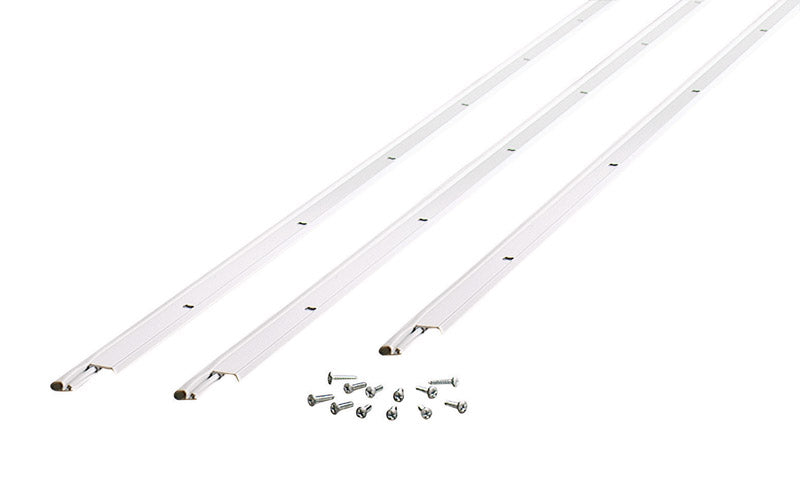 M-D Silver Aluminum Weatherstrip Kit For Door Jambs 7 ft. L X 7/8 in.