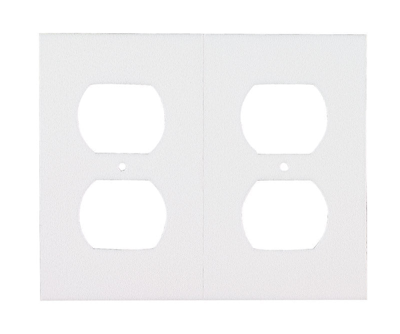 M-D White Foam Wall Plate Sealers 6 pk