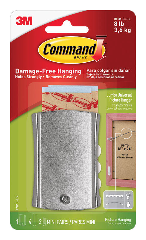 3M Command Silver Picture Hanger 8 lb 1 pk