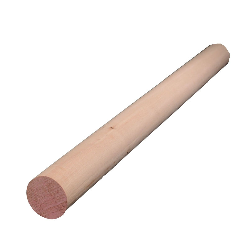 Alexandria Moulding Round Ramin Hardwood Dowel 1-1/2 in. D X 36 in. L 1 pk Pink