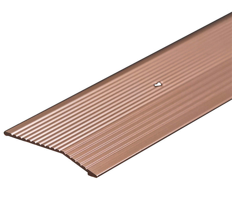 M-D 0.19 in. H X 72 in. L Anodized Pewter Silver Aluminum Carpet Trim