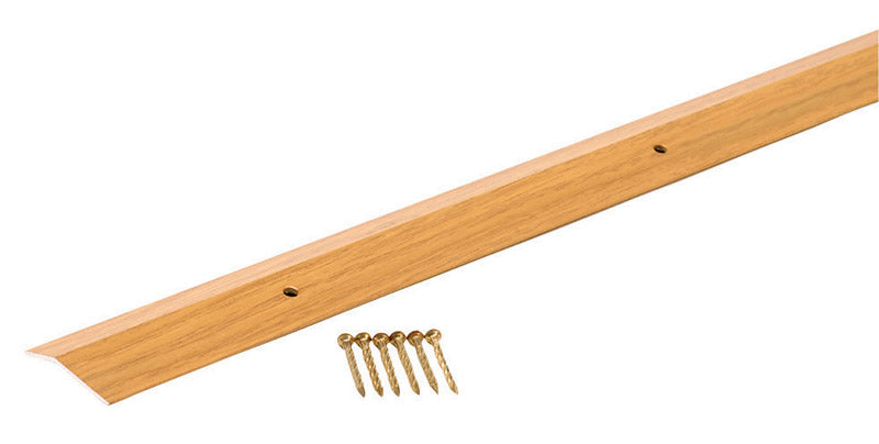 M-D 0.38 in. H X 36 in. L Prefinished Brown Aluminum Carpet Trim