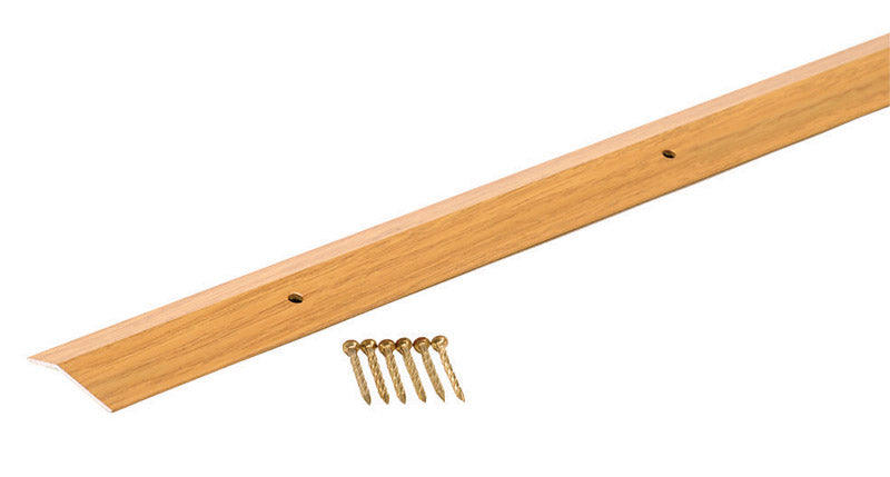 M-D 0.38 in. H X 72 in. L Prefinished Brown Aluminum Carpet Trim