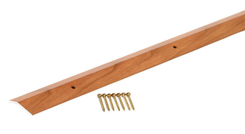 M-D 0.38 in. H X 72 in. L Prefinished Brown Aluminum Carpet Trim