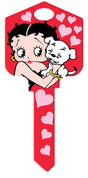 Hillman Betty Boop Pals Forever House Key Blank 66/97 KW1/KW10 Single For Kwikset and Titan Locks