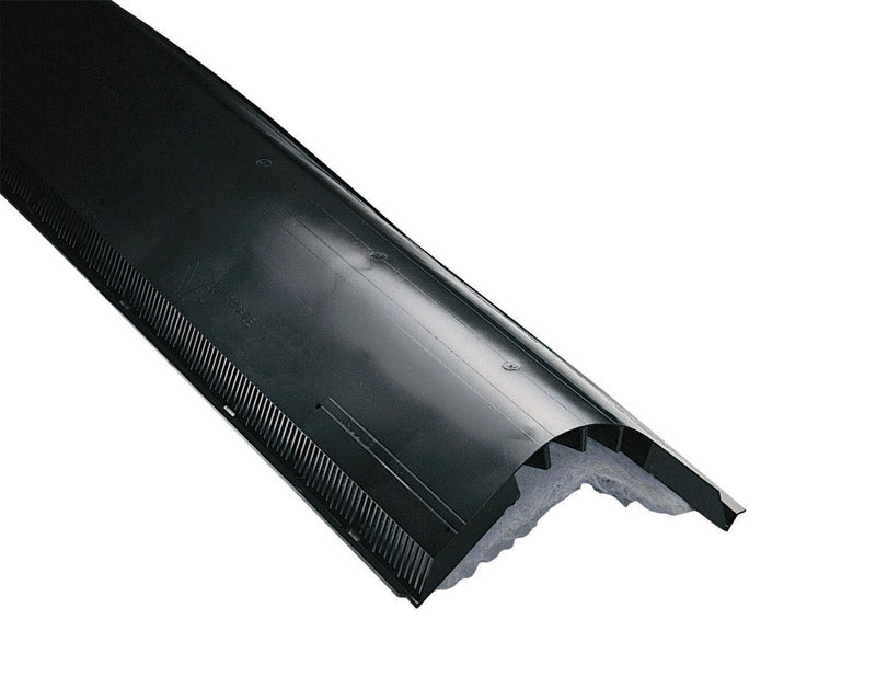 Air Vent 2 in. H X 14 in. W X 48 in. L Black Plastic All Season Shingle Over Ridge Vent