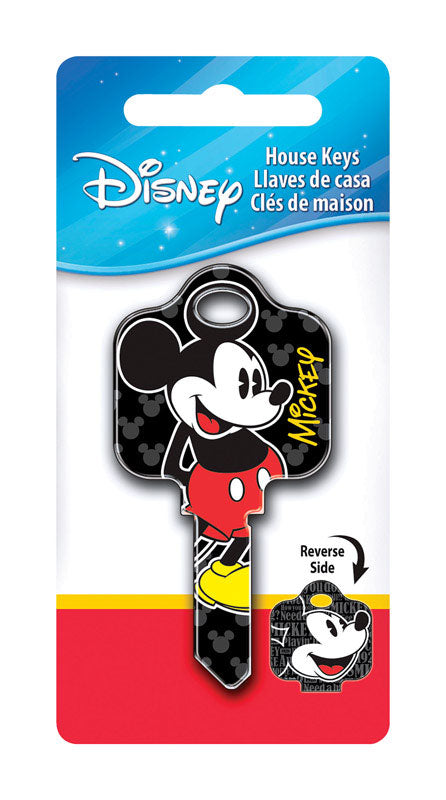 Hillman Disney Mickey Mouse House Key Blank 68 SC1 Single For Schlage Locks
