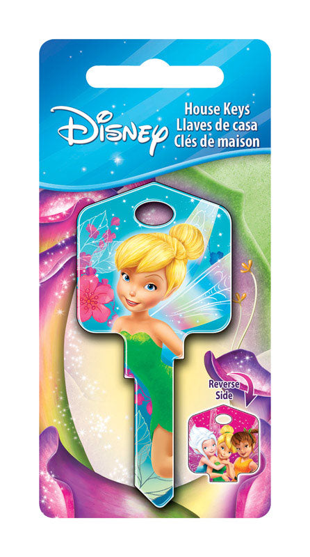 Hillman Disney Fairies House Key Blank 66/97 KW1/KW10 Single For Kwikset and Titan Locks