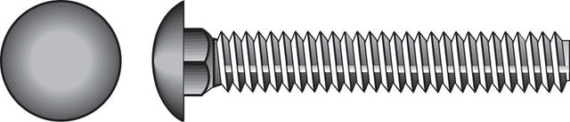 Hillman 1/2 in. X 4-1/2 in. L Hot Dipped Galvanized Steel Carriage Bolt 25 pk