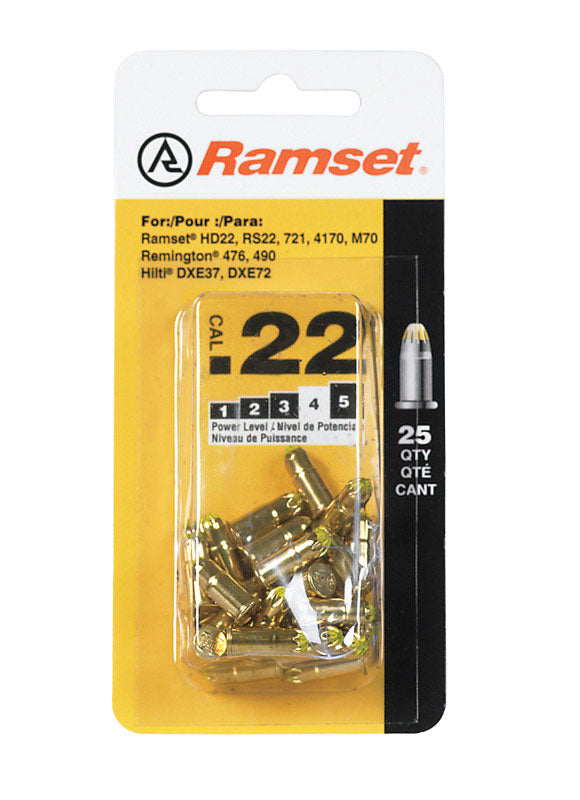Ramset .25 in. L Steel Powder Loads 25 pk