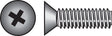 Hillman No. 10-24 X 2 in. L Phillips Flat Head Stainless Steel Machine Screws 100 pk