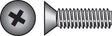 Hillman No. 10-24 X 3 in. L Phillips Flat Head Stainless Steel Machine Screws 50 pk