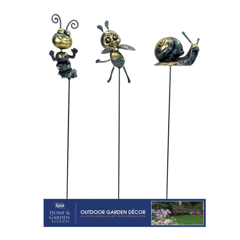 Alpine Metal Assorted 26 in. Insect Garden Stake