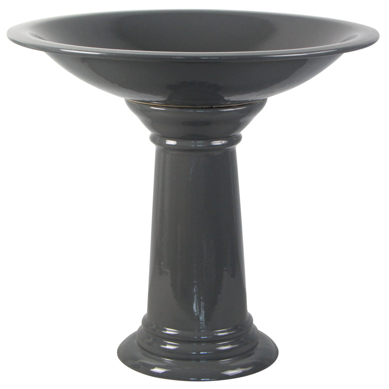 Trendspot Assorted Ceramic 22.6 in. Pallet Bird Bath