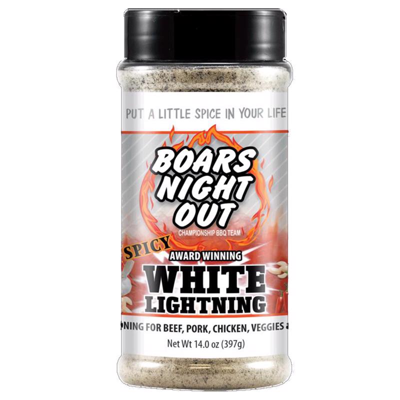Boars Night Out White Lightning BBQ Rub 14 oz