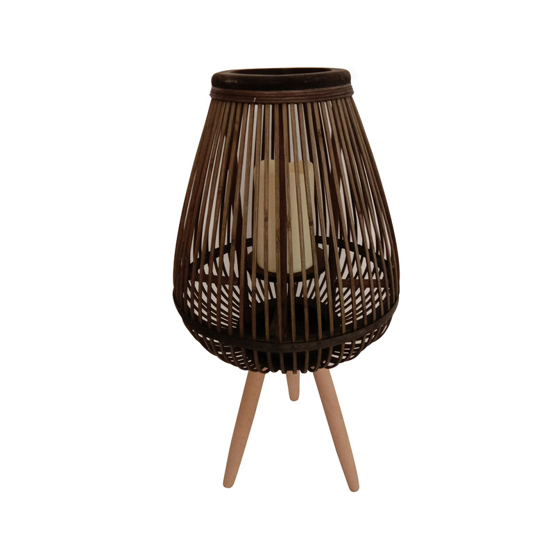 Infinity 24 in. Bamboo Brown Lantern