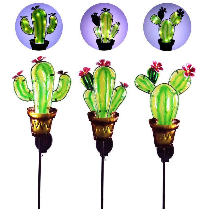 Alpine Assorted Metal 36 in. H Solar Garden Stake