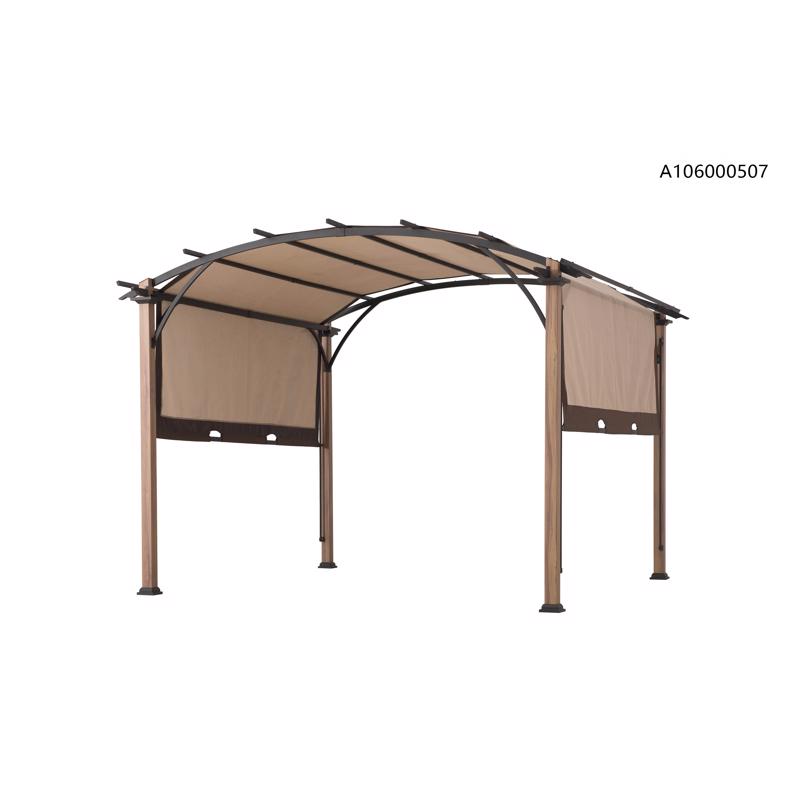 Living Accents Fabric Arched Arched Pergola 8.3 ft. H X 10 ft. W X 10 ft. L